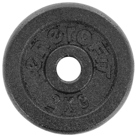 OBCIĄŻENIE ŻELIWNE CZARNE 2 KG ENERO FIT fi26,5 OBCIĄŻENIE ŻELIWNE CZARNE 2 KG ENERO FIT fi26,5