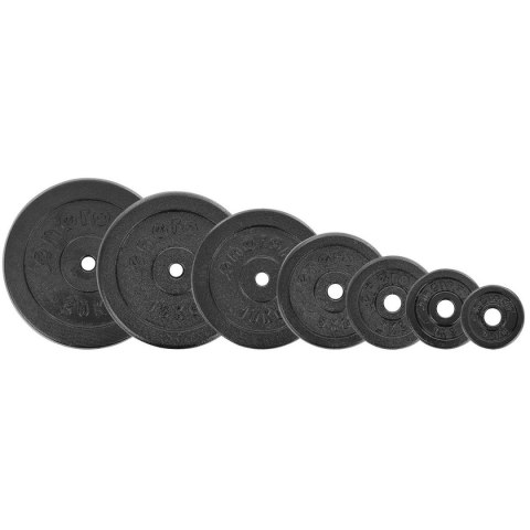 OBCIĄŻENIE ŻELIWNE CZARNE 2 KG ENERO FIT fi26,5 OBCIĄŻENIE ŻELIWNE CZARNE 2 KG ENERO FIT fi26,5