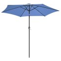 PARASOL OGRODOWY 300CM SKŁADANY GRANATOWY