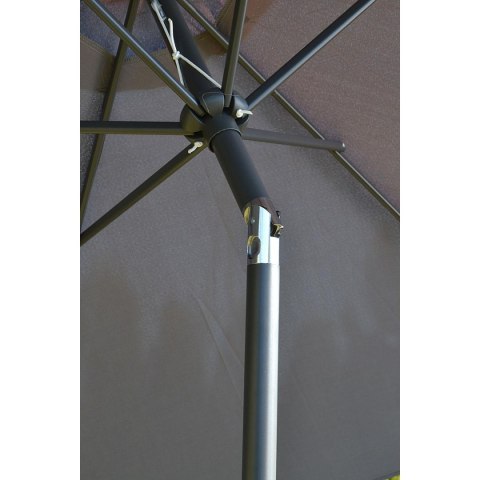 PARASOL OGRODOWY 300CM SKŁADANY SZARY PARASOL OGRODOWY 300CM SKŁADANY SZARY