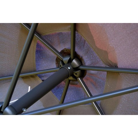PARASOL OGRODOWY 300CM SKŁADANY SZARY PARASOL OGRODOWY 300CM SKŁADANY SZARY