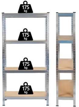 REGAŁ METALOWY MAGAZYNOWY MALATECC 150x75x30