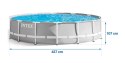 Basen ogrodowy stelażowy 427 x 107 cm 12w1 INTEX 26720