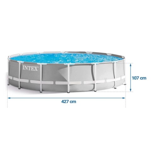 Basen ogrodowy stelażowy 427 x 107 cm 21w1 INTEX 26720 + maszynka do baniek GRATIS Basen ogrodowy stelażowy 427 x 107 cm 21w1 INTEX 26720 + maszynka do baniek GRATIS