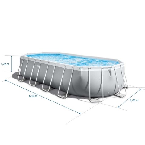 Basen ogrodowy stelażowy 610 x 305 x 122 cm 21w1 INTEX 26798 + hulajnoga GRATIS Basen ogrodowy stelażowy 610 x 305 x 122 cm 21w1 INTEX 26798 + hulajnoga GRATIS