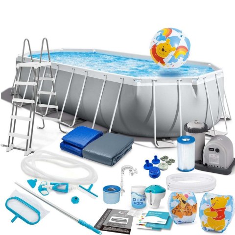 Basen ogrodowy stelażowy 610 x 305 x 122 cm 21w1 INTEX 26798 + hulajnoga GRATIS Basen ogrodowy stelażowy 610 x 305 x 122 cm 21w1 INTEX 26798 + hulajnoga GRATIS