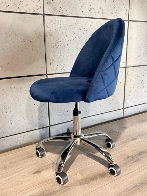 Krzesło obrotowe GLORIA OFFICE BLUE VELVET Krzesło obrotowe GLORIA OFFICE BLUE VELVET