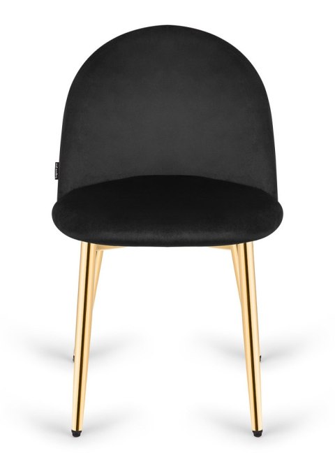Krzesło tapicerowane GLORIA BLACK VELVET GOLD Krzesło tapicerowane GLORIA BLACK VELVET GOLD