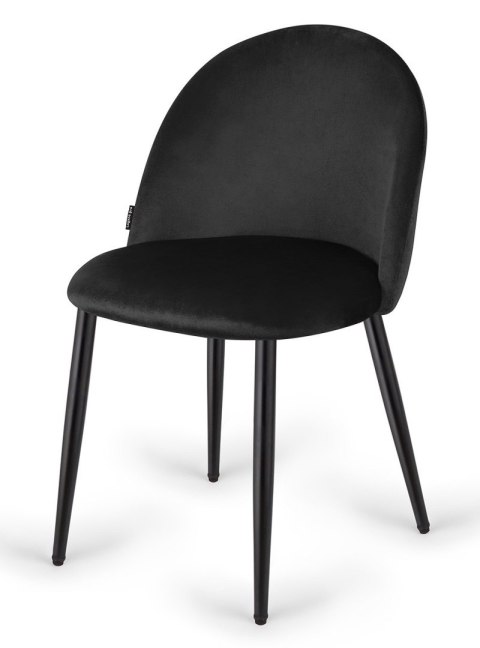 Krzesło tapicerowane GLORIA BLACK VELVET Krzesło tapicerowane GLORIA BLACK VELVET