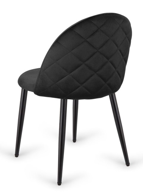 Krzesło tapicerowane GLORIA BLACK VELVET Krzesło tapicerowane GLORIA BLACK VELVET