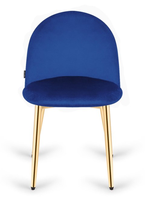 Krzesło tapicerowane GLORIA BLUE VELVET GOLD Krzesło tapicerowane GLORIA BLUE VELVET GOLD