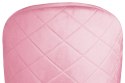 Krzesło tapicerowane GLORIA PINK VELVET GOLD