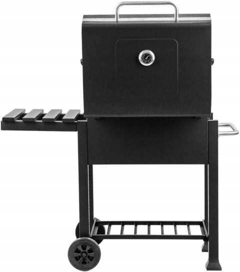 GRILL WĘGLOWY OGRODOWY DUŻY ŻELIWNY RUSZT Z POKRYWĄ POPIELNIK + TERMOMETR GRILL WĘGLOWY OGRODOWY DUŻY ŻELIWNY RUSZT Z POKRYWĄ POPIELNIK + TERMOMETR