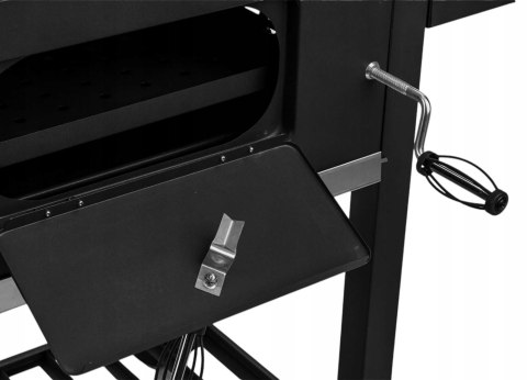 GRILL WĘGLOWY OGRODOWY DUŻY ŻELIWNY RUSZT Z POKRYWĄ POPIELNIK + TERMOMETR GRILL WĘGLOWY OGRODOWY DUŻY ŻELIWNY RUSZT Z POKRYWĄ POPIELNIK + TERMOMETR