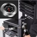 DUŻY GRILL WĘGLOWY Z ŻELIWNYM RUSZTEM I TERMOMETREM - IDEALNY NA ŚWIĘTA!