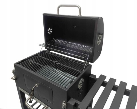 DUŻY GRILL WĘGLOWY Z ŻELIWNYM RUSZTEM I TERMOMETREM - IDEALNY NA ŚWIĘTA! DUŻY GRILL WĘGLOWY Z ŻELIWNYM RUSZTEM I TERMOMETREM - IDEALNY NA ŚWIĘTA!