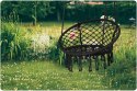 HUŚTAWKA OGRODOWA WISZĄCA BOCIANIE GNIAZDO - KOMFORT I STYL BOHO CZARNY