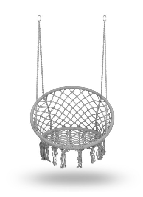 HUŚTAWKA OGRODOWA WISZĄCA BOCIANIE GNIAZDO - KOMFORT I STYL BOHO SZARY HUŚTAWKA OGRODOWA WISZĄCA BOCIANIE GNIAZDO - KOMFORT I STYL BOHO SZARY