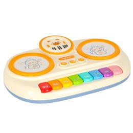 Pianinko organki interaktywne dla dzieci edukacyjne beżowy