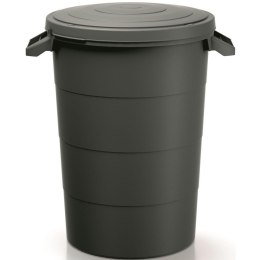 KOSZ POJEMNIK OGRODOWY SMOOTH 80L CZARNY RECYKLING KEDEN