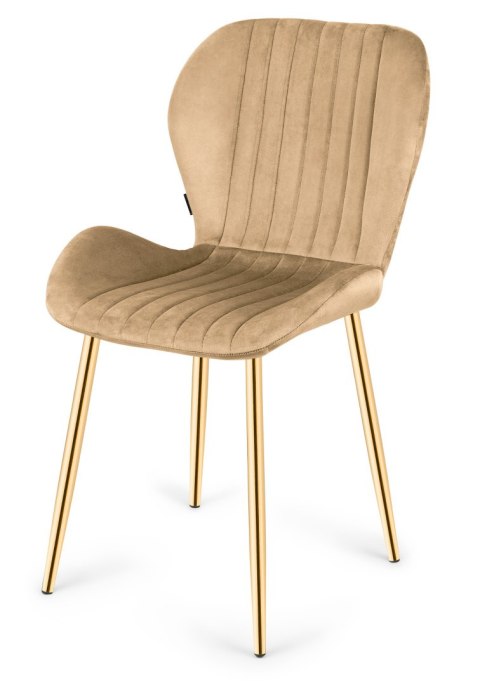 Krzesło tapicerowane MONTI VELVET SAND GOLD Krzesło tapicerowane MONTI VELVET SAND GOLD