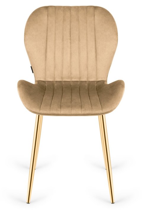 Krzesło tapicerowane MONTI VELVET SAND GOLD Krzesło tapicerowane MONTI VELVET SAND GOLD