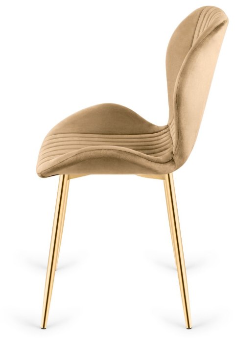 Krzesło tapicerowane MONTI VELVET SAND GOLD Krzesło tapicerowane MONTI VELVET SAND GOLD