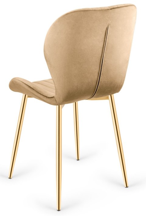 Krzesło tapicerowane MONTI VELVET SAND GOLD Krzesło tapicerowane MONTI VELVET SAND GOLD