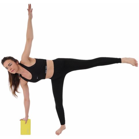 BLOK KOSTKA DO ĆWICZEŃ JOGA PILATES FITNESS ŻÓŁTA ENERO FIT BLOK KOSTKA DO ĆWICZEŃ JOGA PILATES FITNESS ŻÓŁTA ENERO FIT