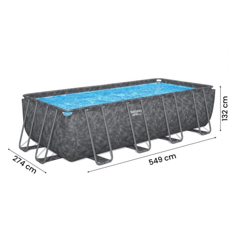 Basen stelażowy ogrodowy 549 x 274 x 132 cm 11w1 Bestway 561KA Basen stelażowy ogrodowy 549 x 274 x 132 cm 11w1 Bestway 561KA