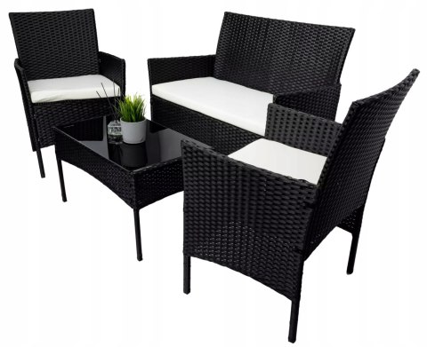 HIT! RATTANOWY ZESTAW OGRODOWY - SOFA + FOTELE + STÓŁ + GRUBE PODUSZKI HIT! RATTANOWY ZESTAW OGRODOWY - SOFA + FOTELE + STÓŁ + GRUBE PODUSZKI