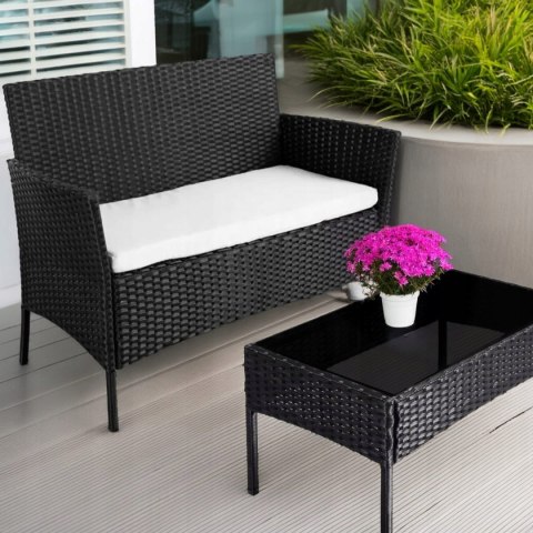 HIT! RATTANOWY ZESTAW OGRODOWY - SOFA + FOTELE + STÓŁ + GRUBE PODUSZKI HIT! RATTANOWY ZESTAW OGRODOWY - SOFA + FOTELE + STÓŁ + GRUBE PODUSZKI