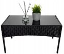 HIT! RATTANOWY ZESTAW OGRODOWY - SOFA + FOTELE + STÓŁ + GRUBE PODUSZKI
