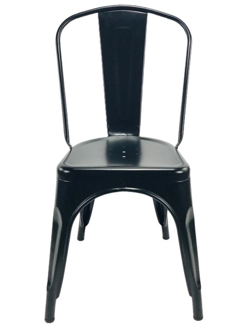 Krzesło metalowe loft CORSICA BLACK II GATUNEK Krzesło metalowe loft CORSICA BLACK II GATUNEK