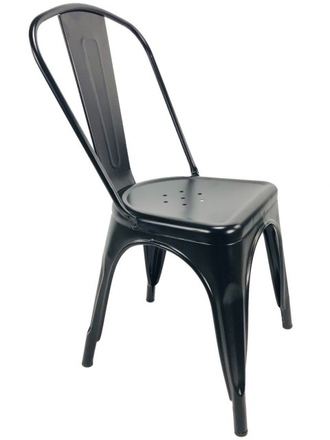 Krzesło metalowe loft CORSICA BLACK II GATUNEK Krzesło metalowe loft CORSICA BLACK II GATUNEK