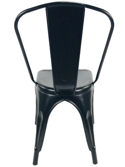 Krzesło metalowe loft CORSICA BLACK II GATUNEK Krzesło metalowe loft CORSICA BLACK II GATUNEK