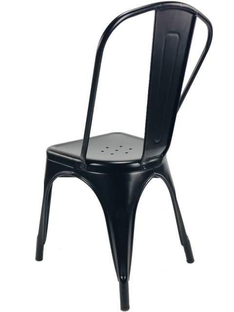 Krzesło metalowe loft CORSICA BLACK II GATUNEK Krzesło metalowe loft CORSICA BLACK II GATUNEK
