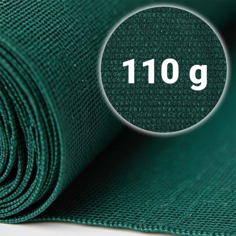 Siatka cieniująca 1,2x25m 110g/m2 + 50 zacisków zielona Siatka cieniująca 1,2x25m 110g/m2 + 50 zacisków zielona
