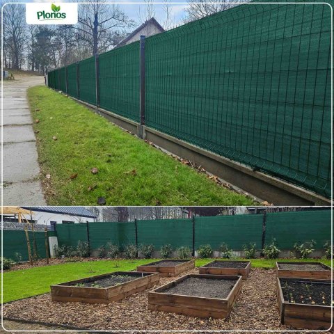 Siatka cieniująca 1,2x25m 110g/m2 + 50 zacisków zielona Siatka cieniująca 1,2x25m 110g/m2 + 50 zacisków zielona