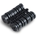 Siatka cieniująca 1,2x50m 110g/m2 + 50 zacisków szara