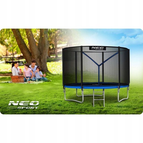 Trampolina ogrodowa 8ft/252cm z siatką zewnętrzną i drabinką Neo-Sport Trampolina ogrodowa 8ft/252cm z siatką zewnętrzną i drabinką Neo-Sport