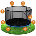 Trampolina ogrodowa 8ft/252cm z siatką zewnętrzną i drabinką Neo-Sport