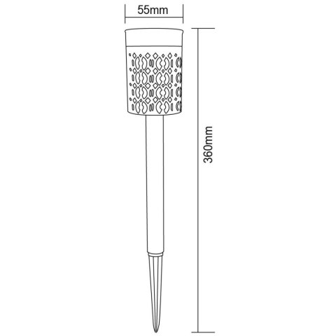 LAMPA SOLARNA POCHODNIA EFEKT OGIEŃ PŁOMIEŃ 5.5X36CM 6 LED LAMPA SOLARNA POCHODNIA EFEKT OGIEŃ PŁOMIEŃ 5.5X36CM 6 LED