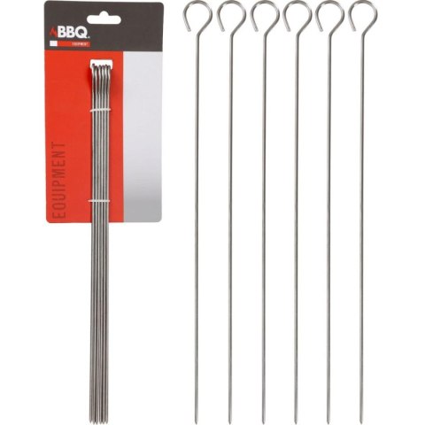 SZPIKULEC DO SZASZŁYKÓW 6SZT DŁ. 35,5CM STAL NIERDZEWNA SZPIKULEC DO SZASZŁYKÓW 6SZT DŁ. 35,5CM STAL NIERDZEWNA