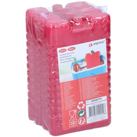 WKŁAD DO LODÓWKI 4X220ML - CZERWONY WKŁAD DO LODÓWKI 4X220ML - CZERWONY