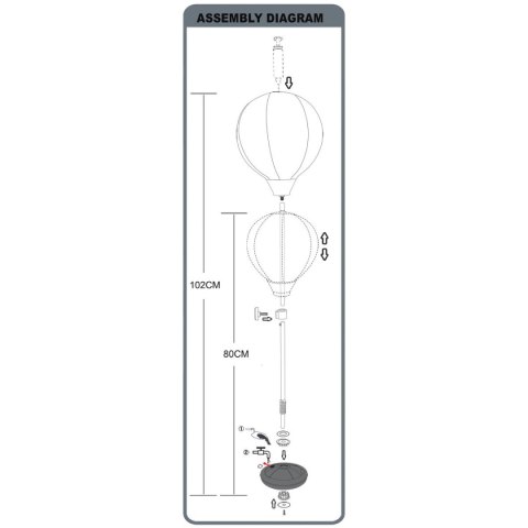 ZESTAW BOKSERSKI ENERO DLA DZIECI REGULOWANY 80-102CM I RĘKAWICE ZESTAW BOKSERSKI ENERO DLA DZIECI REGULOWANY 80-102CM I RĘKAWICE