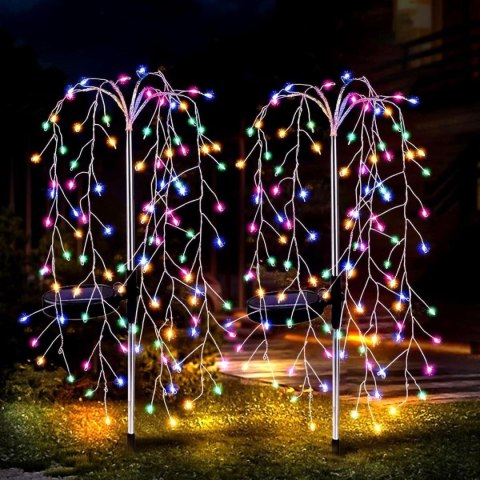 LAMPA SOLARNA DRZEWKO FAJERWERKI MULTICOLOR 72CM 120 LED LAMPA SOLARNA DRZEWKO FAJERWERKI MULTICOLOR 72CM 120 LED