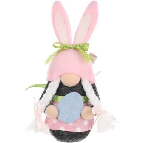 SKRZAT GNOM ZAJĄCZEK GIRL 20CM RÓŻOWY Z WORKIEM NA PREZENT DEKORACJA WIOSENNA SKRZAT GNOM ZAJĄCZEK GIRL 20CM RÓŻOWY Z WORKIEM NA PREZENT DEKORACJA WIOSENNA