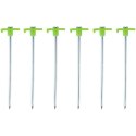 ŚLEDZIE DO NAMIOTU 20CM KPL. 6SZT METAL PLASTIK CAMP ACTIVE