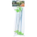 ŚLEDZIE DO NAMIOTU 20CM KPL. 6SZT METAL PLASTIK CAMP ACTIVE